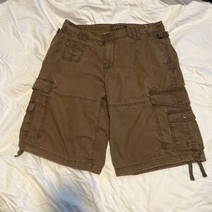 brown cargo jorts